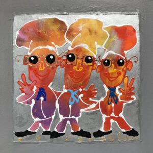 Drie creatieve kokkies
