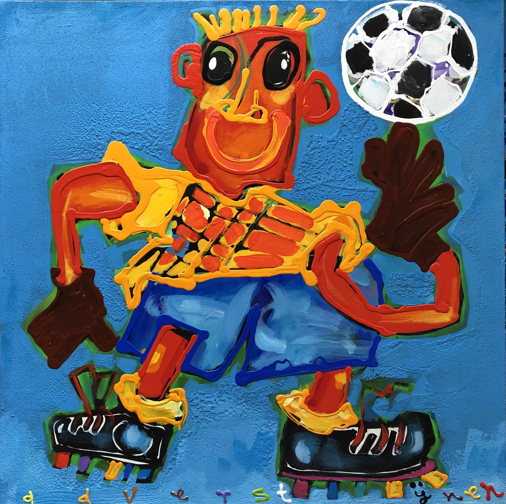 Keeper - oranje - Voetbal