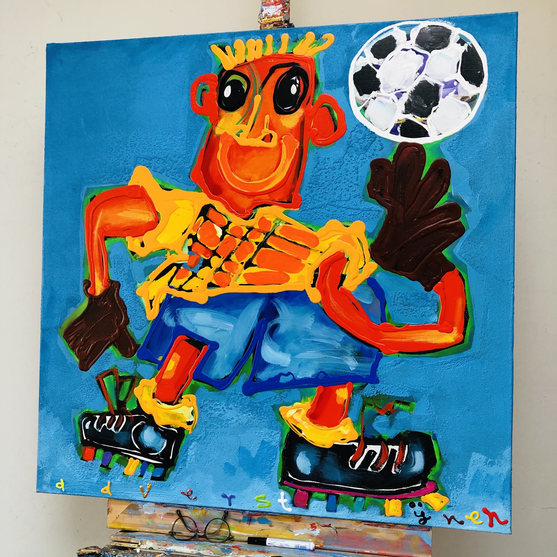 Keeper - oranje - Voetbal - Afbeelding 3