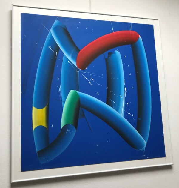 Abstract in blauw 1979 - Afbeelding 3