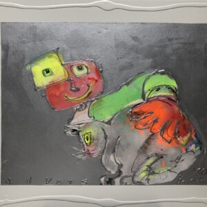 Vriendschap - Jongeman met poes 1980