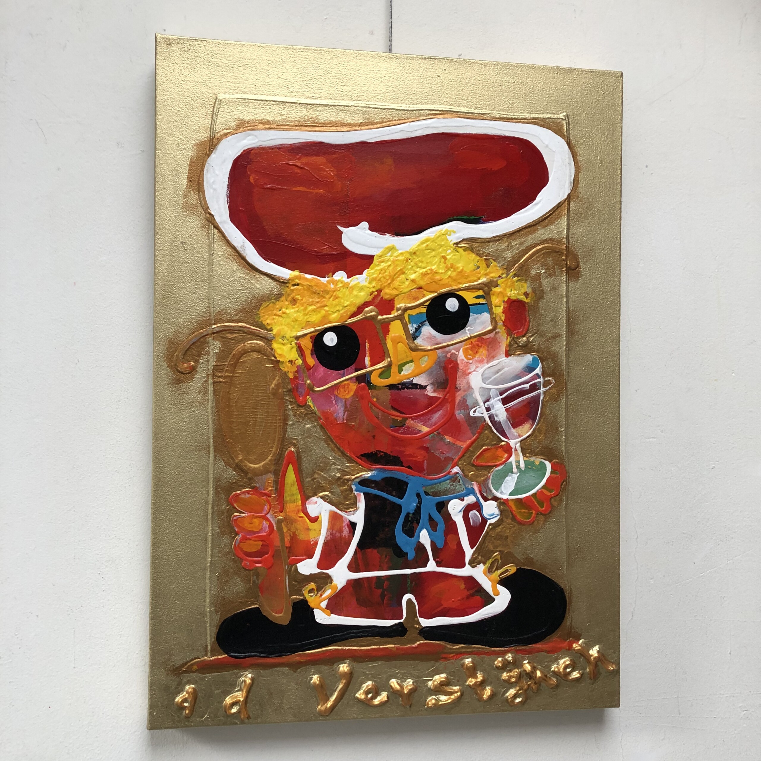 Kok Alweer een ster in goud! 40x70x3cm alr - Afbeelding 2