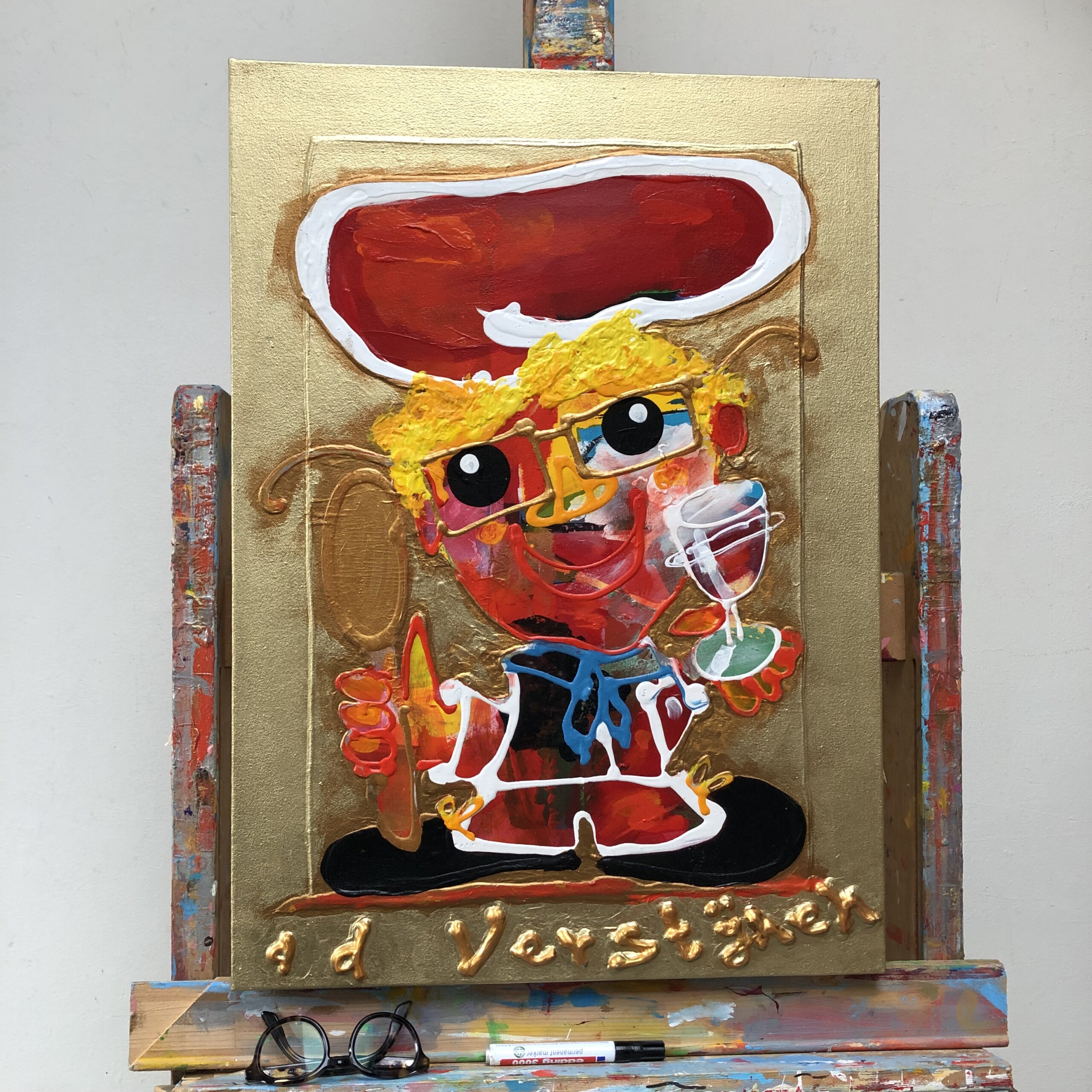 Kok Alweer een ster in goud! 40x70x3cm alr - Afbeelding 4