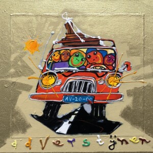 Travelers Vakatie-gangers 50x40x2cm alr oker goud unica  (10)