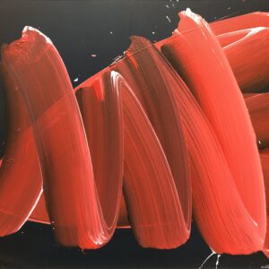 Abstracte beweging in rood